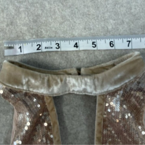 Free People Gold Sequin Mini Dress - Picture 3 of 8